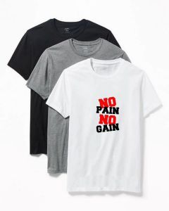 Kaos Oblong Pria No Pain No Gain: Desain Sporty & Nyaman