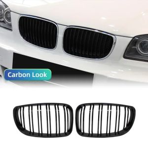 A Pair Car Front Bumper Kidney Grille Grill Diamond Meteor Style For BMW E81 E87 E82 E88 128I 130I 135I