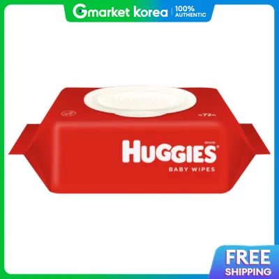 Huggies | Khăn ướt cho bé Huggies Red Cap 72 tờ (1 thùng 10 gói)