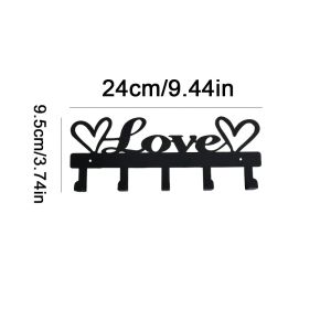 CIFBUY Iron Wall Hook Space-Saving Key Holder & Multifunctional Entryway Kitchen Storage Organizer