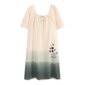 Miiow | Pure Cotton Ladies Sleepwear Short Sleeve Comfortable Home Clothes With Chest Pad Casual Style For Couples Summer Season