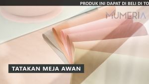 Bumi Damai Alas Tatakan Piring Silikon Motif Awan Mangkuk Gelas Table Mat Pad Taplak Meja Makan Anak Tahan Panas Anti Air Elastis