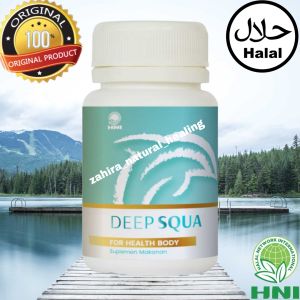 DEEP SQUA HNI | HPAI | isi 50 softgel | ekstrak minyak hati ikan hiu