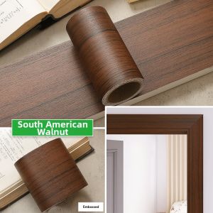 XIANXIANWUFANG | Walnut Wood Grain Adhesive Sticker Protective Film