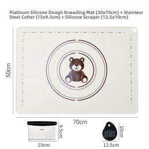Walfos | Non-stick Slip-resistant Thick Silicone Pastry Mat