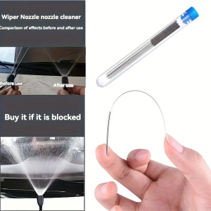 10pcs Stainless Steel Wiper Nozzle Cleaning Kit – Unclog Car Glass 3D Printer Jets Gas Stoves Shower Heads