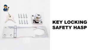 Keyed Hasp Lock Keyed Locking Hasp for Door Cabinet Keyed Alike Silver Tone 2 Pcs