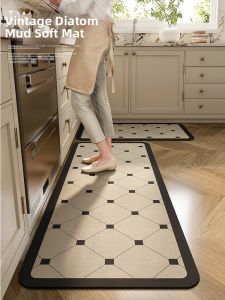 Slip-Resistant Oil-Proof Easy-Cleaning Water-Absorbing Kitchen Mat