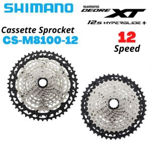 Shimano DEORE XT CS-M8100 Líp Xe Đạp Leo Núi 12 Tốc Độ Cối MicroSpline Hyperglide+ 12 Tốc Độ 10-45T 10-51T Dành Cho Xe MTB