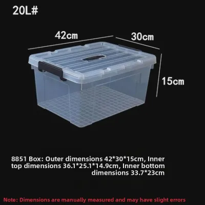 SHANNAIER | Transparent Large Thick Storage Box