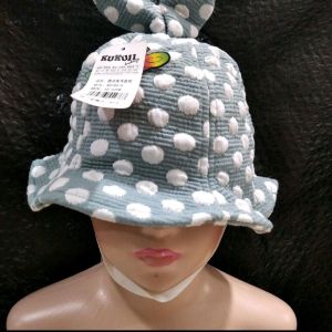 CAE - Topi Bucket Anak Perempuan Import Bunny Ear Polkadot
