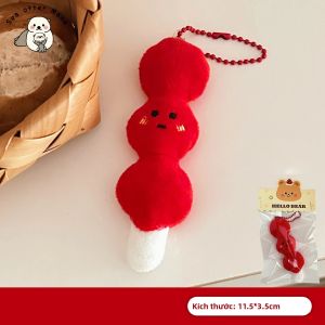 Hoạt Hình Bánh Mì Sang Trọng Búp Bê Mặt Dây Chuyền Móc Khóa Cho Bé Gái Ba Lô Đa Năng Trang Trí Thời Trang Mềm Mại Sang Trọng Ngắn Đồ Chơi