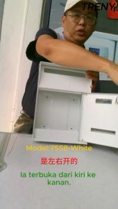 TRENY United States Mail Box/Post Box Post Letter Box/Iron Mail Box/Besi Plastik/Mailbox/Letterbox/Wall Mount Mail Box with Keys Lock Outdoor