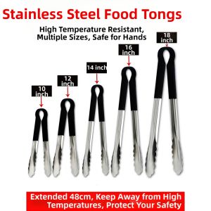Jiaxun | Cute BBQ Food Tongs Stainless Steel