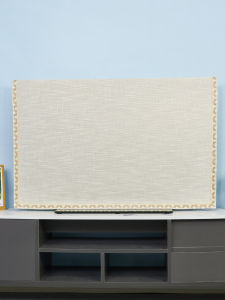 Modern Minimalist TV Cover Dustproof Protector 75 Inch 86 Inch Laptop Computer Hanging Style LCD Screen Shield Curtain