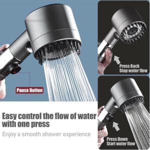 High pressure four in one pressure massage shower head with filter Handheld three mode water-saving Kepala Panchuran detachable four in one design high-pressure shower高压按摩淋浴头