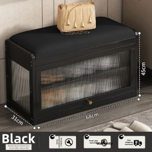 Tech Fabric Multi-Function Shoe Storage Bench