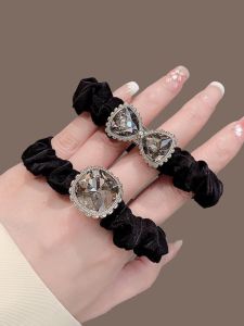 KEDMOAL Butterfly Knot Headband Sparkling Rhinestone Elegant Hair Ties Fashionable Hair Accessories for Travel And Camping