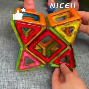 JoyToy DIY Mainan Block Bangunan Lembar Magnetic Keping Magnet Susun Mainan Edukasi