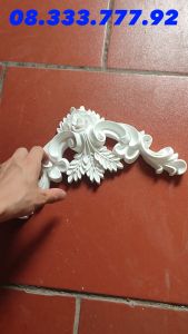 Phù điêu PU LUMI HOME họa tiết hoa góc cạnh trang trí khung tranh trần tường chất liệu PU siêu bền mã GH-8027 8027S 8027L 8027M