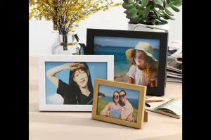 SG Stock Wood Photo Frame Elegant Home Decor Door Gift Picture Frame Table Wall Display Christmas Gift