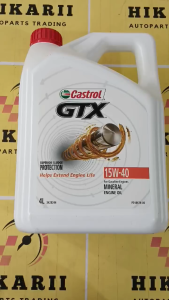 Castrol GTX SAE 15W-40 Multi Grade Engine Oil for Gasoline  4 Liters