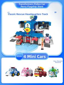 Robocar Poli | Policeman Rescue Team Track Playset Toy