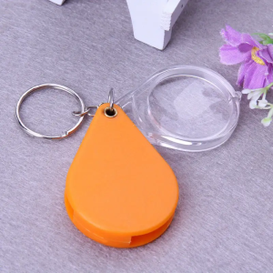 Magnifier Keyring Read Useful Anti-Deformed Magnifying Glass Keychain Portable Special Mini Small For The Elderly