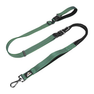 HamshMoc Multi-Function Dog Leash High-Elastic Buffer Rope Rotatable Aluminum Clip Reflective Smooth Adjustment for All Breeds