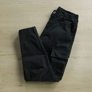 American Style Loose Cotton Work Trousers for Men Casual Long Pants No Iron No Magnet Building Workers Trendy Large Size