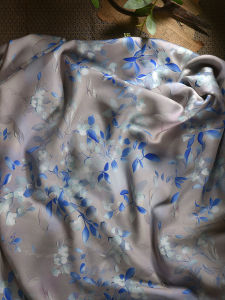 Pure Cotton Silk Fabric 60 Thread Count Simulated Silk Wind Cheongsam Cotton Dress Material Handmade DIY Home Decor