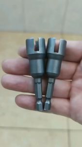 JIANTAI 1PCS Wing Nut Driver Bit 1/4” Hex Shank Wing Nut Driver Set for Hook Bolt Installation Wire Twisting
