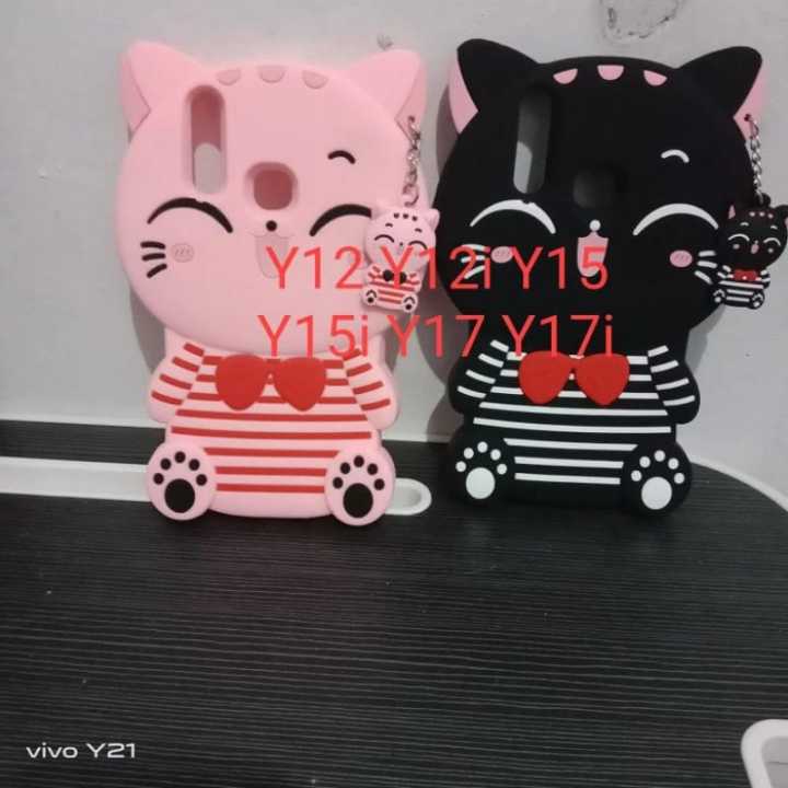Case%203D%20VIVO%20Y12%20Y12I%20Y15%20Y15I%20Y17%20Y17I%20Karakter%20Boneka%20Kucing%20Motif%20Boneka%20-%20Image%202