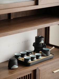 Yuanshan Automatic Kung Fu Tea Set Suit For Home Tea Drinking Teapot and Saucer All Products Gift for Dad Annual Meeting