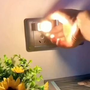 Lampu LED USB Mini Bulat / Lampu Tidur Travel Portable Night - Putih