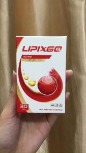 Viên uống Lipixgo hỗ trợ giảm mỡ máu tim mạch - hộp 30 viên