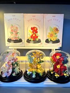 Mainan Bunga Bricks Kreatif Untuk Pot Tanaman Dekorasi Desktop Mainan Anak Perempuan