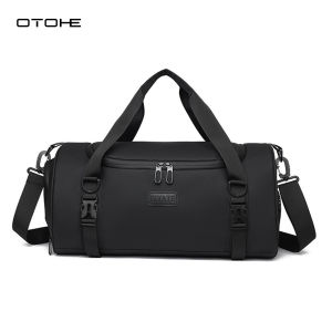 OTOHE Mens Fitness Bag Sports Bag Fashion Travel Bag Luggage Bag Waterproof Handbag Outdoor Sling Bag Gym Fashion Men Women Dry Wet Separation Portable Travel Yoga Swimming Bag