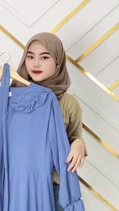 Azima Dress dewasa terbaru harga promo bahan ceruty babydoll lapis full asahi allsize