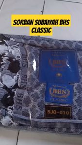 Sorban Santri PRIA BHS Subaiyah Classic Motif Kembang Polos Warna keren TERBARU Surban Panjang Dewasa Laki Laki Cowok  Mualim Untuk Ibadah Solat