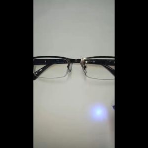 Kacamata Lensa Blueray + Rabun Dekat Plus Ready Ukuran +1.00 s/d +3.00 Semi Rimless Warna Hitam Ada Nosepad Engsel Per Pegas - PRIA WANITA - BISA COD