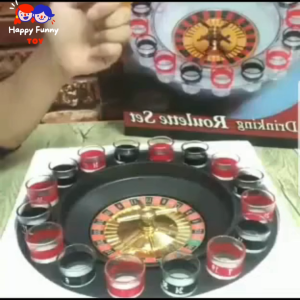 TOY😊พร้อมส่ง💯 เกมส์รูเล็ตดริ้งค์ เกมส์ในวงปาร์ตี้ งานสังสรรค์ แก้ว 16 ใบ เล่นได้ 8 คน Drinking roulette set