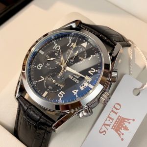 Mengenal OLEVS Jam Tangan Pria Dewasa Original Anti Air 2024 Mewah Kronograf Multifungsi Kalender Bercahaya