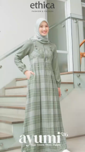 GAMIS ETHICA AYUMI 516 DRESS TERBARU DAILY KASUAL KEKINIAN KNDANGAN KULIAH ARISAN TERMURAHH