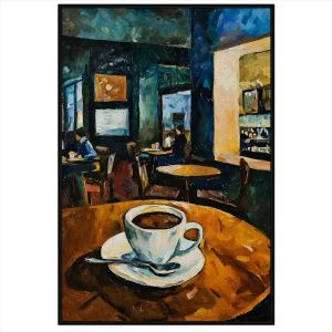 Tranh phong cảnh decor quán ly cafe.Tranh treo tườngdán tườngsơn dầucanvastrang trí. CGI-2097