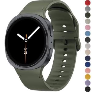 Original Silicone For Samsung Galaxy Watch 8/9/8Classic 40mm 44 46mm Strap Sport Correa Pulseira Bracelet Galaxy Watch 8 9 Band