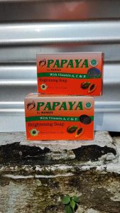 Sabun Pepaya Mamaya Brightening Sabun Muka Glowing Dan Putih 135 Gram