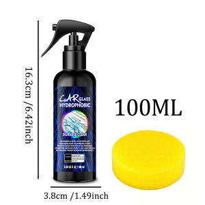 Nano Car Glass Water Repellent Coating Hydrophobic Anti-Rain Auto Windshield Treatment Oil Film Removing Auto Glass Film Agent