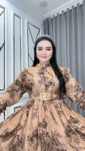 Gamis Wanita Miranti – Standar & Jumbo | Katun Rayon Adem Mayung Elegan | Busui Free Belt