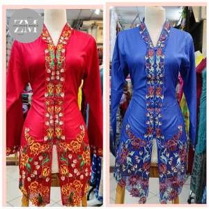 ATASAN KEBAYA ENCIM BORDIR BUNGA LENGAN PANJANG / KEBAYA TRADISIONAL